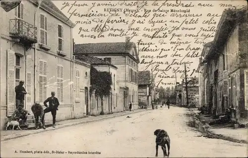 Ak Revigny Meuse, Rue de Sainte Menehould