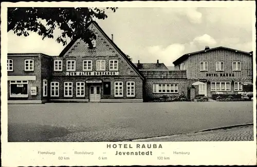 Ak Jevenstedt in Holstein, Hotel Rauba, Zum alten Dorfkrug