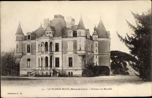 Ak Le Plessis Mace Maine et Loire, Chateau de Marcille