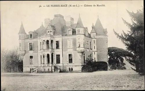 Ak Le Plessis Mace Maine et Loire, Chateau de Marcille