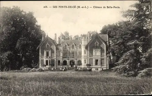 Ak Les Ponts de Cé Maine et Loire, Chateau de Belle Poule