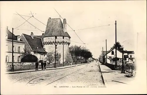 Ak Les Ponts de Cé Maine et Loire, Ancien Chateau