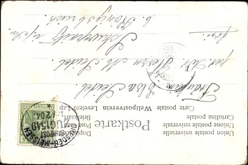 Ak Amor, der kleine Schelm, Engel mit Bogen