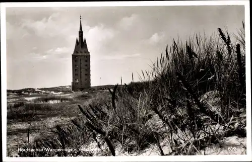 Ak Nordseeebad Wangerooge, Blick auf den neuen Westturm