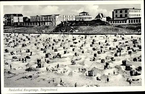 Ak Wangerooge in Friesland, Burgenstrand, Hotels