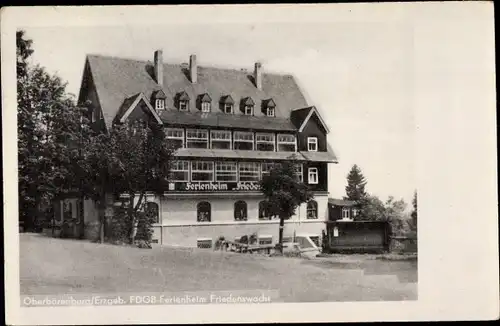 Ak Oberbärenburg Altenberg im Erzgebirge, FDGB Ferienheim Friedenswacht