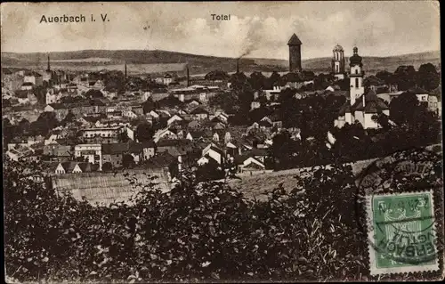 Ak Auerbach im Vogtland, Panorama