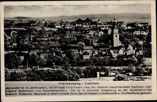 Ak Frankenberg an der Zschopau Sachsen, Panorama