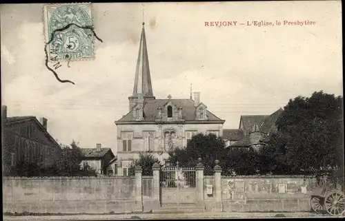 Ak Revigny Meuse, L'Eglise, le Presbytere