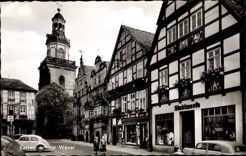 Ak Rinteln an der Weser, Stadtpartie mit Stadtwerken