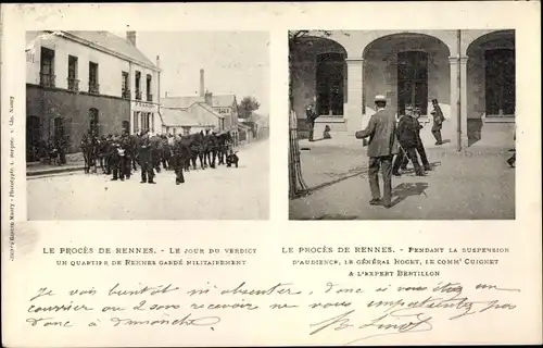 Ak Proces de Rennes, Jour du verdict, Affaire Dreyfus