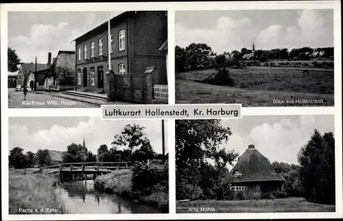 Ak Hollenstedt in Niedersachsen, Kaufhaus, Estepartie, Alte Mühle