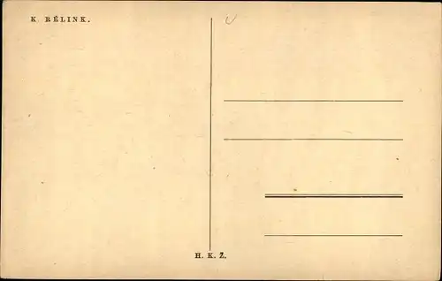 Künstler Ak Relink, K., Knize Vojen, Krieger mit Schild und Hammer