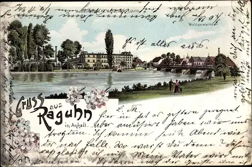 Litho Raguhn Jeßnitz in Anhalt, Maschinenfabrik, Mühlenwerke