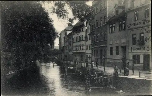 Ak Jena in Thüringen, Gerbergasse, Chemische Wäscherei