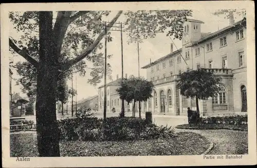 Ak Aalen im Ostalbkreis Baden Württemberg, Bahnhof