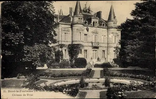 Ak Doué la Fontaine Maine et Loire, Chateau de Doue