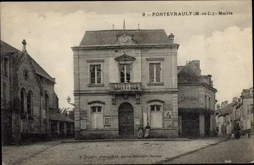 Ak Fontevrault Maine-et-Loire, Mairie