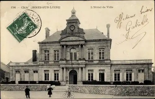 Ak Chalonnes sur Loire Maine et Loire, L'Hotel de Ville