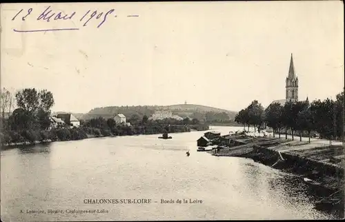 Ak Chalonnes sur Loire Maine et Loire, Bords de la Loire