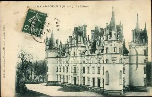 Ak Challain la Potherie Maine et Loire, Le Chateau