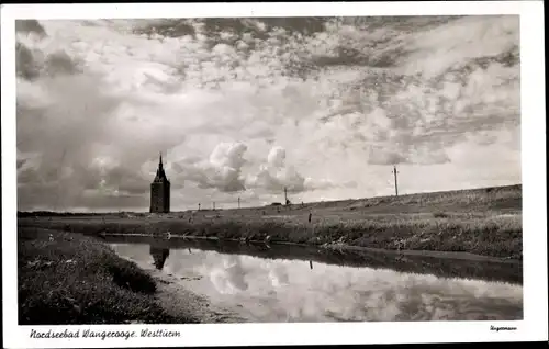 Ak Nordseeebad Wangerooge, Blick zum Westturm