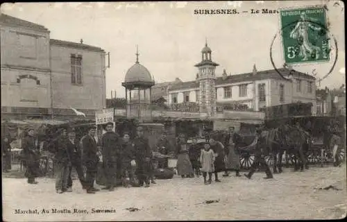 Ak Suresnes Hauts de Seine, Le Marche
