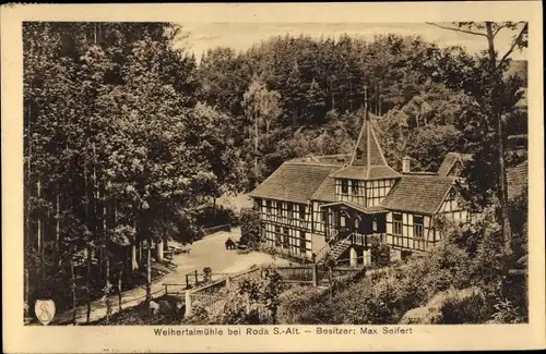 Ak Stadtroda an der Roda Thüringen, Weihertalmühle