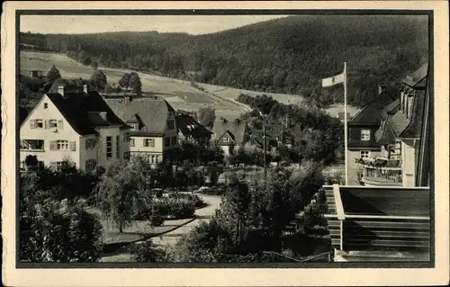 Ak Oberschlema Bad Schlema in Sachsen, Blick auf den Ort