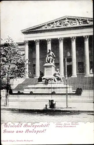 Ak Budapest Ungarn, Arany-Monument