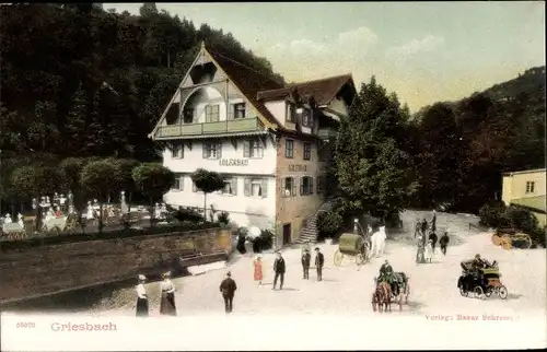 Ak Bad Griesbach im Schwarzwald, Gasthof Adlerbau