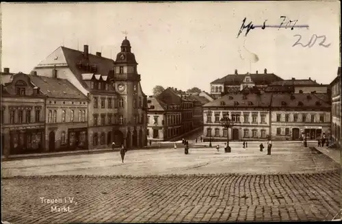 Ak Treuen im Vogtland, Markt