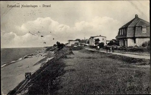 Ak Ustronie Morskie Henkenhagen Pommern, Strand, Stengel 58566