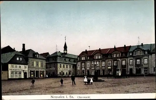 Ak Neusalza Spremberg in Sachsen, Obermarkt