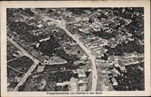 Ak Dahme in der Mark, Flugbild