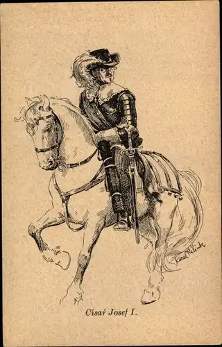 Künstler Ak Relink, Karel, Cisar Josef I