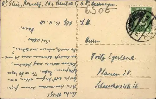 Ak Ronneburg in Thüringen, Gesamtansicht, Bahnhof