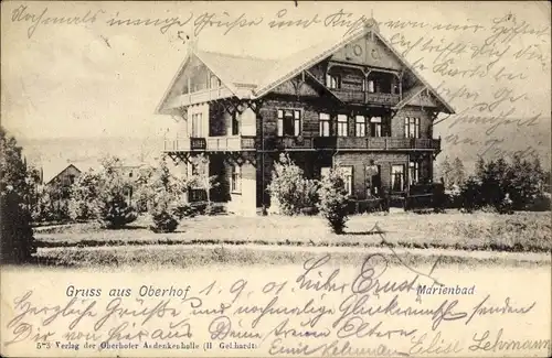 Ak Oberhof im Thüringer Wald, Marienbad