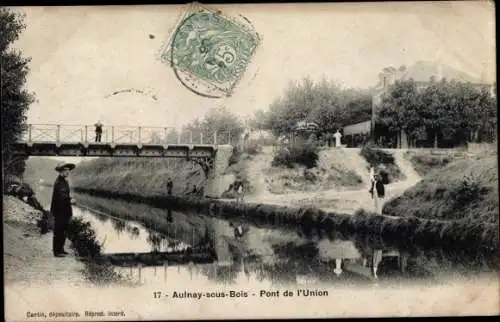 Ak Aulnay sous Bois Seine Saint Denis, Pont de l'Union