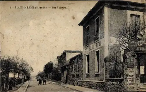 Ak Le Blanc Mesnil Seine Saint Denis, Rue Voltaire