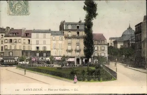 Ak Saint Denis Seine Saint Denis, Place aux Gueldres