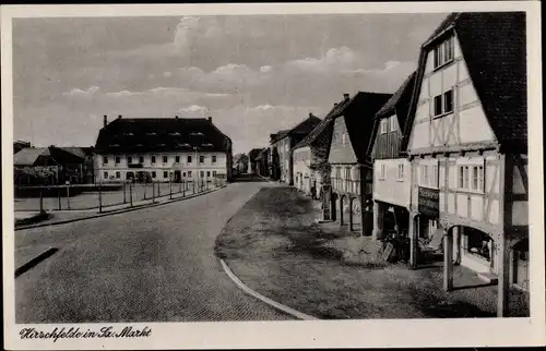 Ak Hirschfelde Zittau in Sachsen, Markt