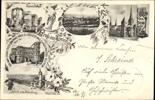 Ak Trier in Rheinland Pfalz, Porta Nigra, Dom, Kaiserpalast