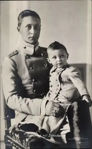 Ak Kronprinz Wilhelm von Preußen mit Sohn