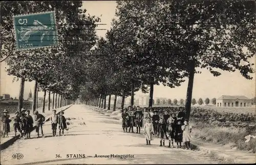 Ak Stains Seine-Saint-Denis, Avenue Hainguerlot