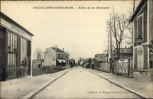 Ak Pavillons sous Bois Seine-Saint-Denis, Allee de la Basoche