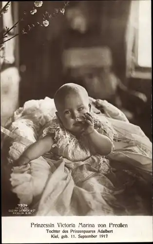 Ak Prinzessin Victoria Marina von Preußen, Tochter des Prinzenpaares Adalbert, Liersch 7934