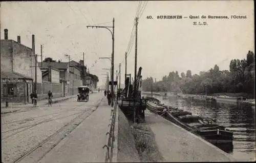 Ak Suresnes Hauts de Seine, Quai de Suresnes