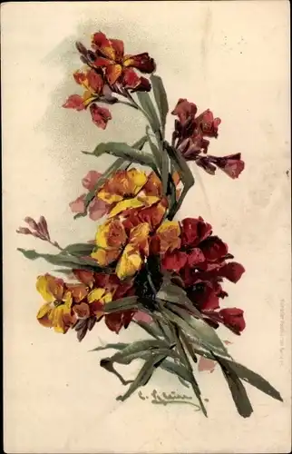 Künstler Litho Klein, Catharina, Rote Blüten