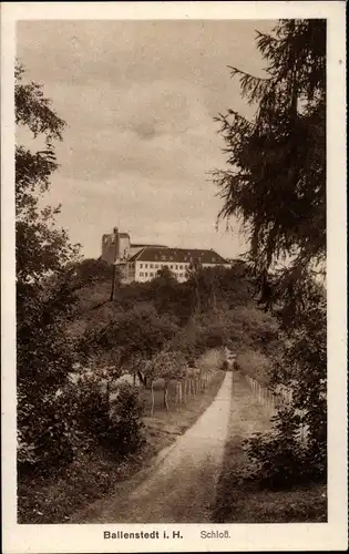 Ak Ballenstedt im Harz, Schloss